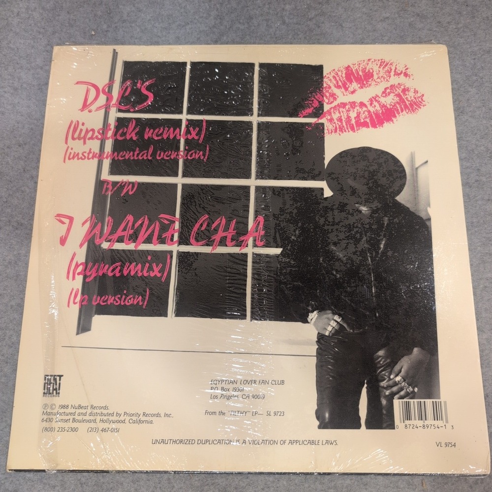 The Egyptian Lover DSL'S I Want Cha 12" Vinyl Single 1988 NuBeat VL 9754 VG - Picture 2 of 6